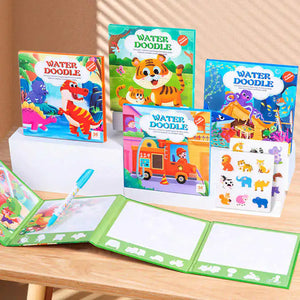 📚🎨 كتاب التلوين المائي مع البازل الممتع! 🧩🐾