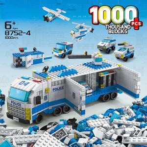 ليجو 1000 قطعه 🚀 ⚓🚒🚓