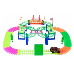 مسار السيارات المضيء 125 قطعة