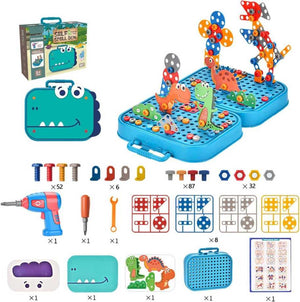🎒شنطة تكوين الأشكال 3D مع 298 قطعة🏗️