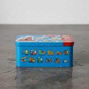 🦁بازل وسائل مواصلات 48 قطعه بـ 24 شكل علبة معدن 🐠🦋
