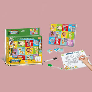لعبة تركيب الحيوانات التعليمية Animal Puzzle Board