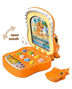 🦖 لعبة الديناصور الموسيقية 2×1 | Dinosaur 2 in 1 Electronic Organ