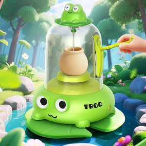 🐸 لعبة تشكيل الفخار للأطفال – Kids Mini Pottery Machine