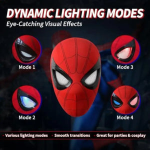 🕷️ قناع سبايدر الذكي بالإضاءة – Spider Mask