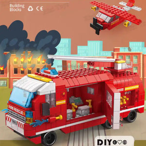 🚓🚒ليجو 1000 قطعه شرطة و بناء و اطفاء🚁🏗️