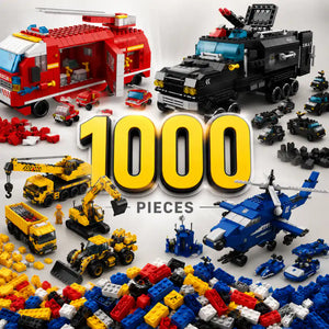 🚓🚒ليجو 1000 قطعه شرطة و بناء و اطفاء🚁🏗️