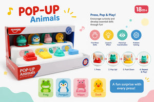 🐸 لعبة الحيوانات المنبثقة التعليمية – Pop-Up Animals