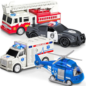 🚓🚑🚒🚁 مجموعة سيارات الطوارئ المضيئة