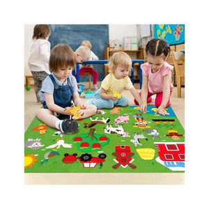 🚜 سجادة المزرعة السعيدة – Happy Farm Rug