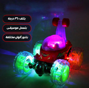 🚗 سيارة الإعصار المجنون المضيئة بالريموت –⭐CrazyTwister