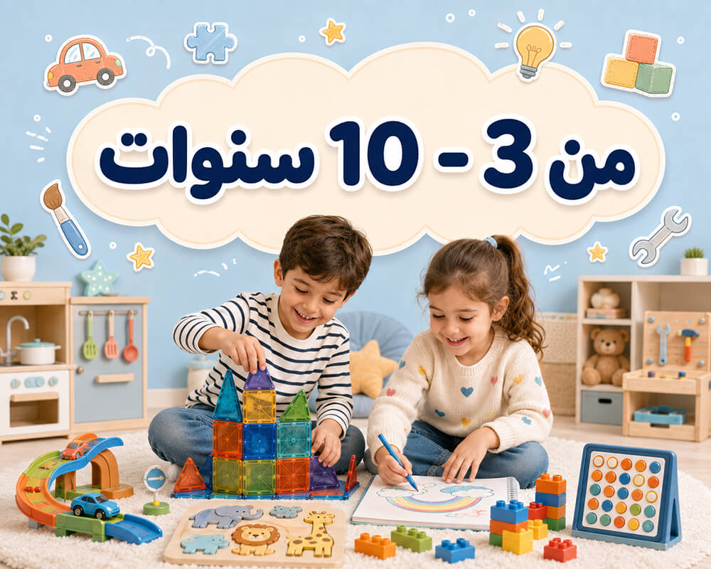 من عمر 3 لـ  10 سنوات