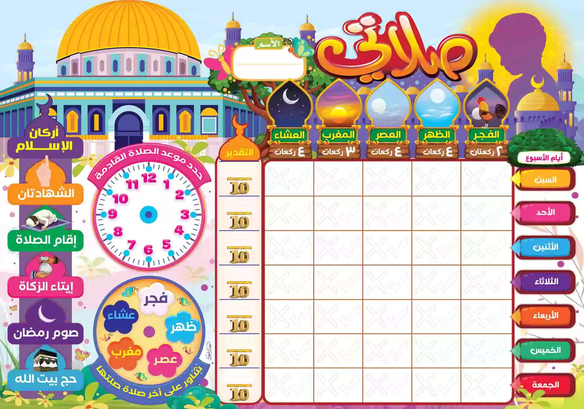 لوحة صلاتي التفاعلية