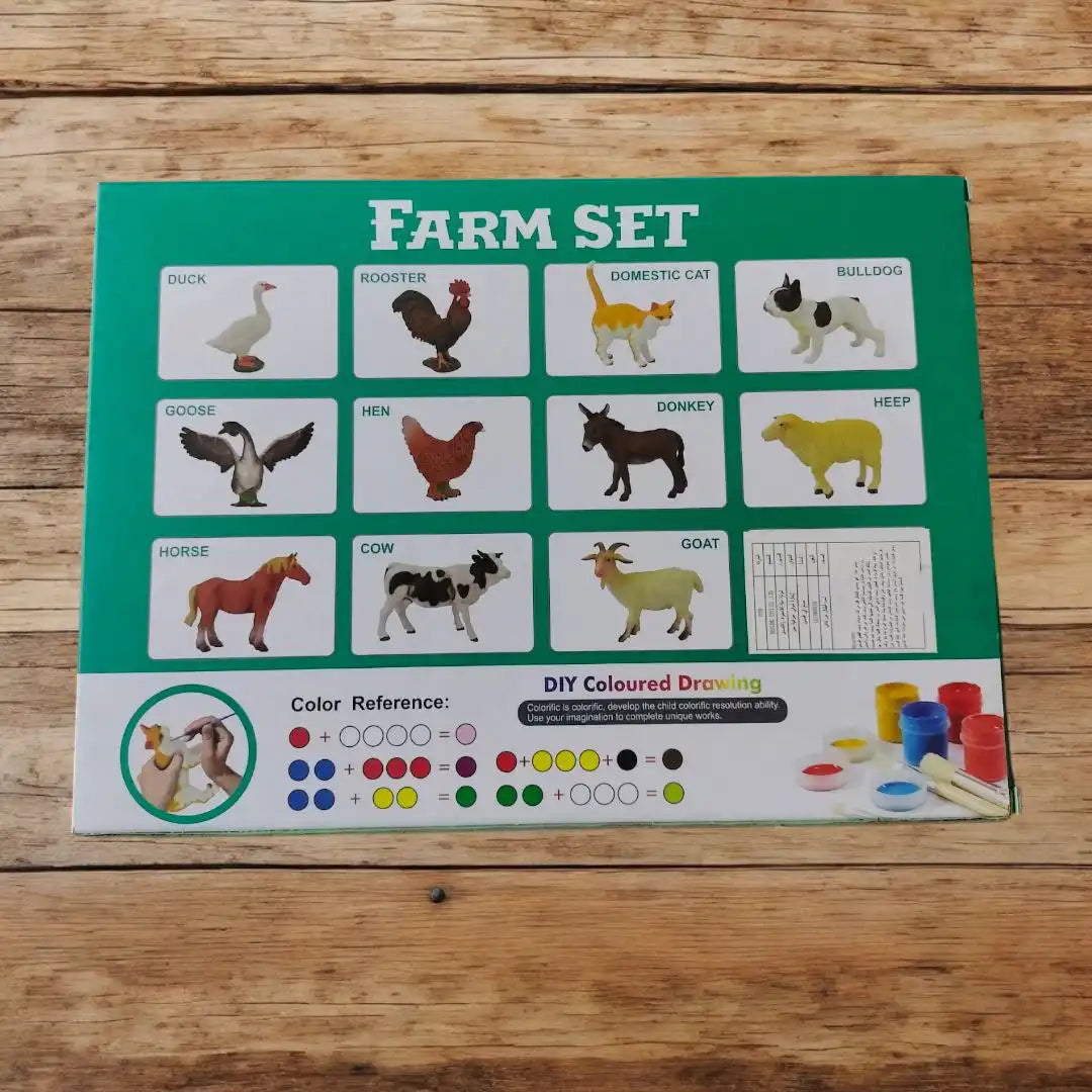 مجموعة تلويين الحيوانات FARM SET