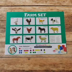 مجموعة تلويين الحيوانات FARM SET