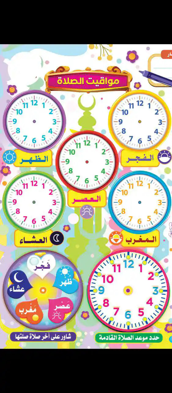 لوحة صلاتي التفاعلية الاصدار الجديد