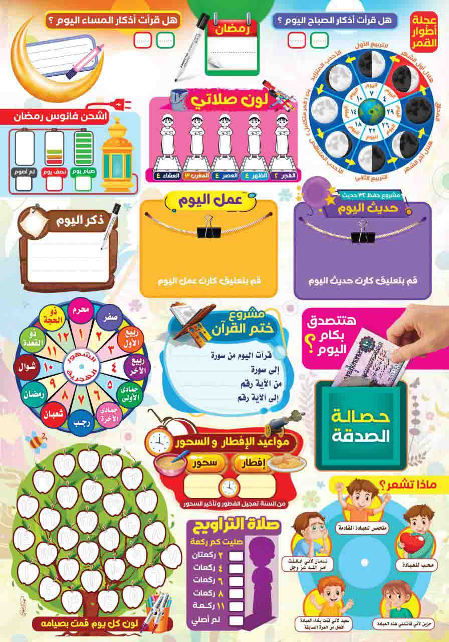 لوحة رمضان التفاعلية