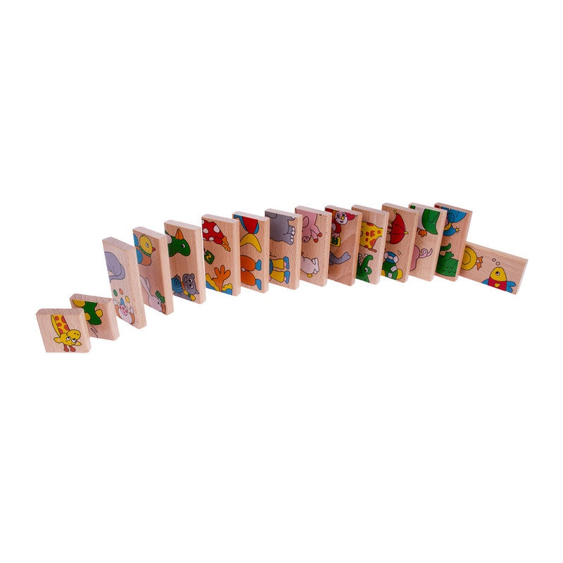 دومينو خشب الأطفال