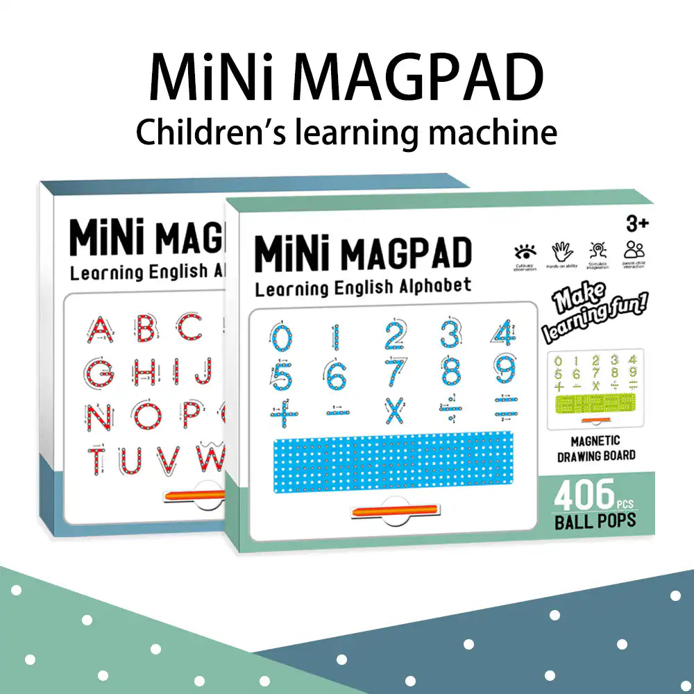 🧲 لوحة التعلّم المغناطيسية الذكية للأطفال – MiNi MAGPAD