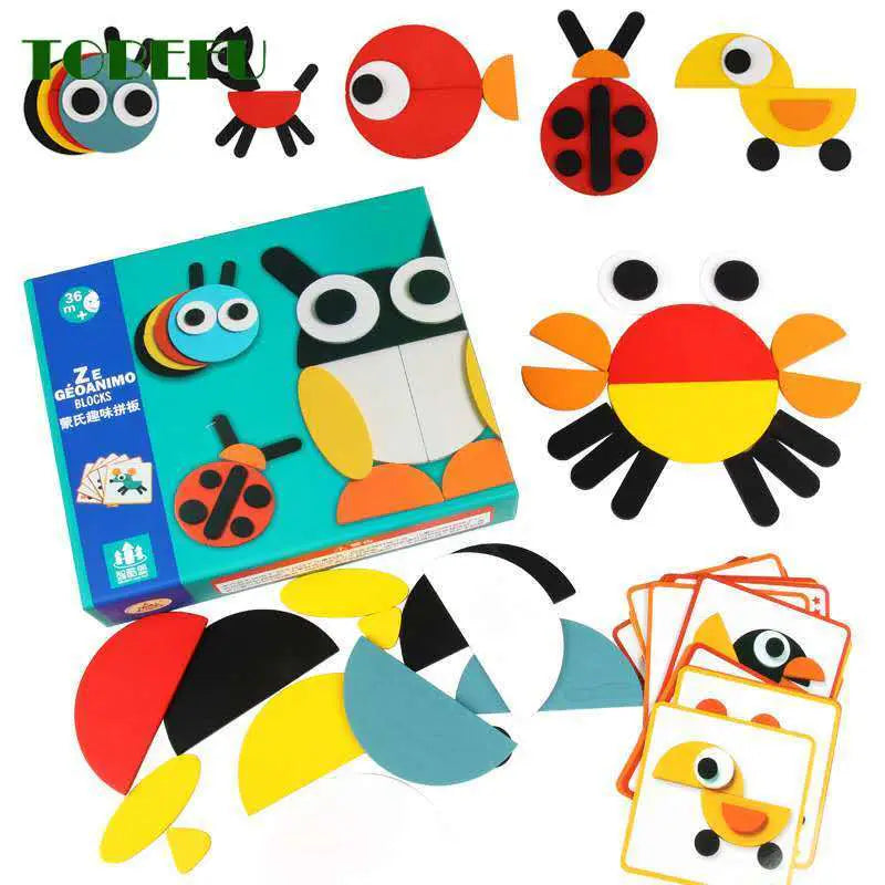 🧩 لعبة جوانيمو الإبداعية – متعة التعلم والتركيب للأطفال! 🦉🦀