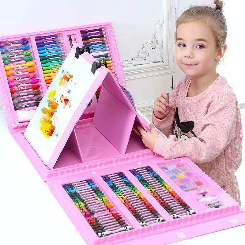 🎨 شنطة الألوان الـ 208 قطعة 