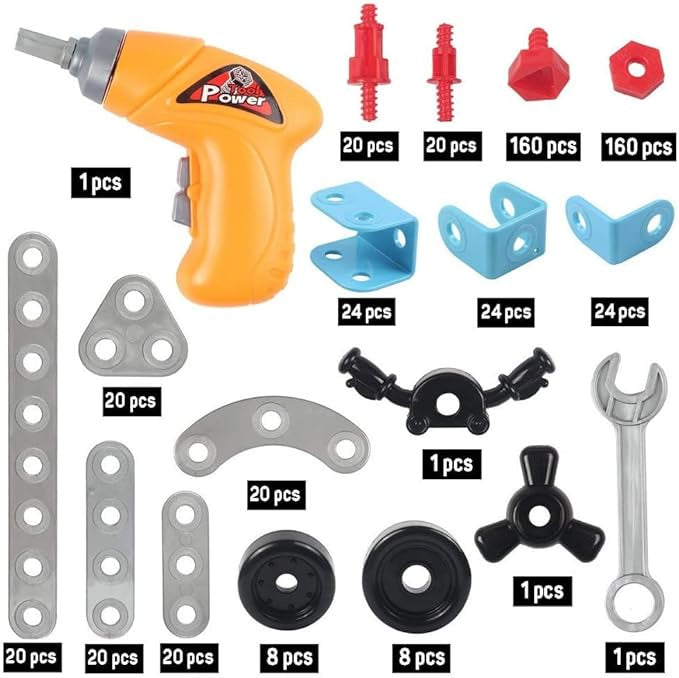 ميكانو 10× 1 مع شنيور فك و ربط 👷‍♂️🔧