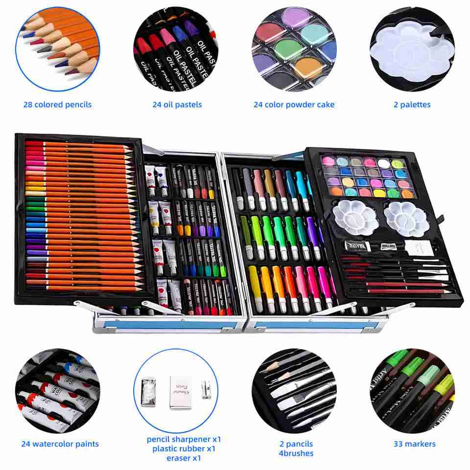 🎊✨🎨 شنطة الفنان الصغير – 145 قطعه ✨🎊