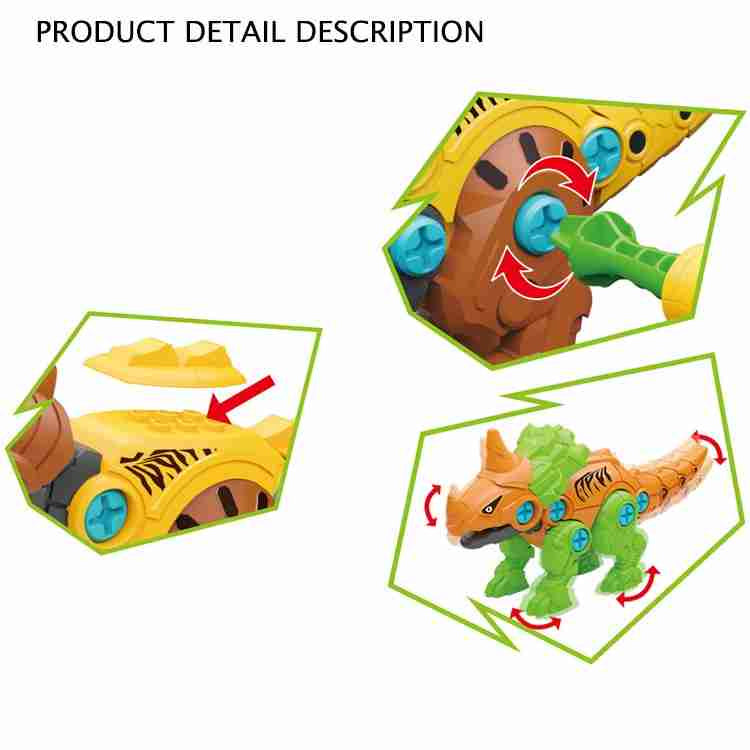 🦖 ديناصورات التركيب القتالية – 4 في 1🦖