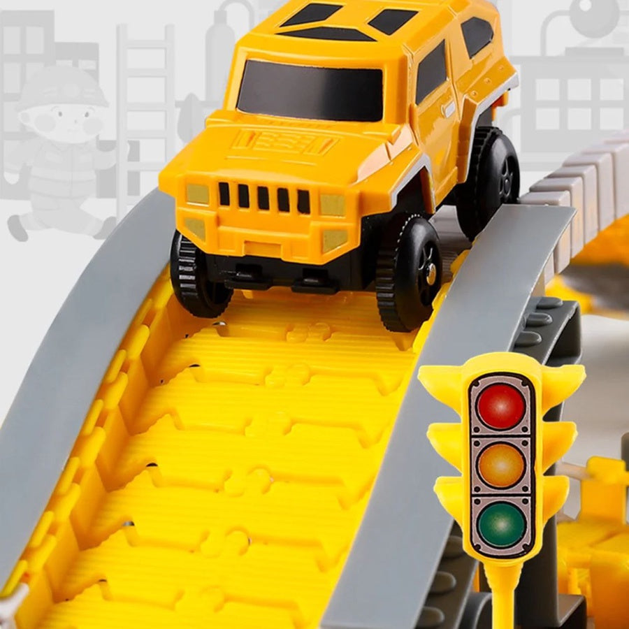 لعبة مسار السيارات 205 قطعة🧩🚗