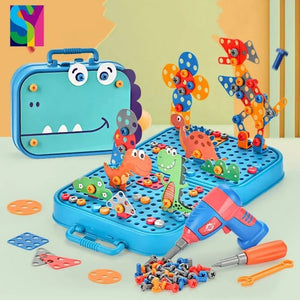 🎒شنطة تكوين الأشكال 3D مع 298 قطعة🏗️