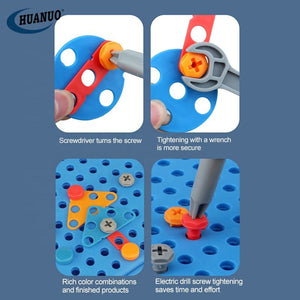 🎒شنطة تكوين الأشكال 3D مع 298 قطعة🏗️
