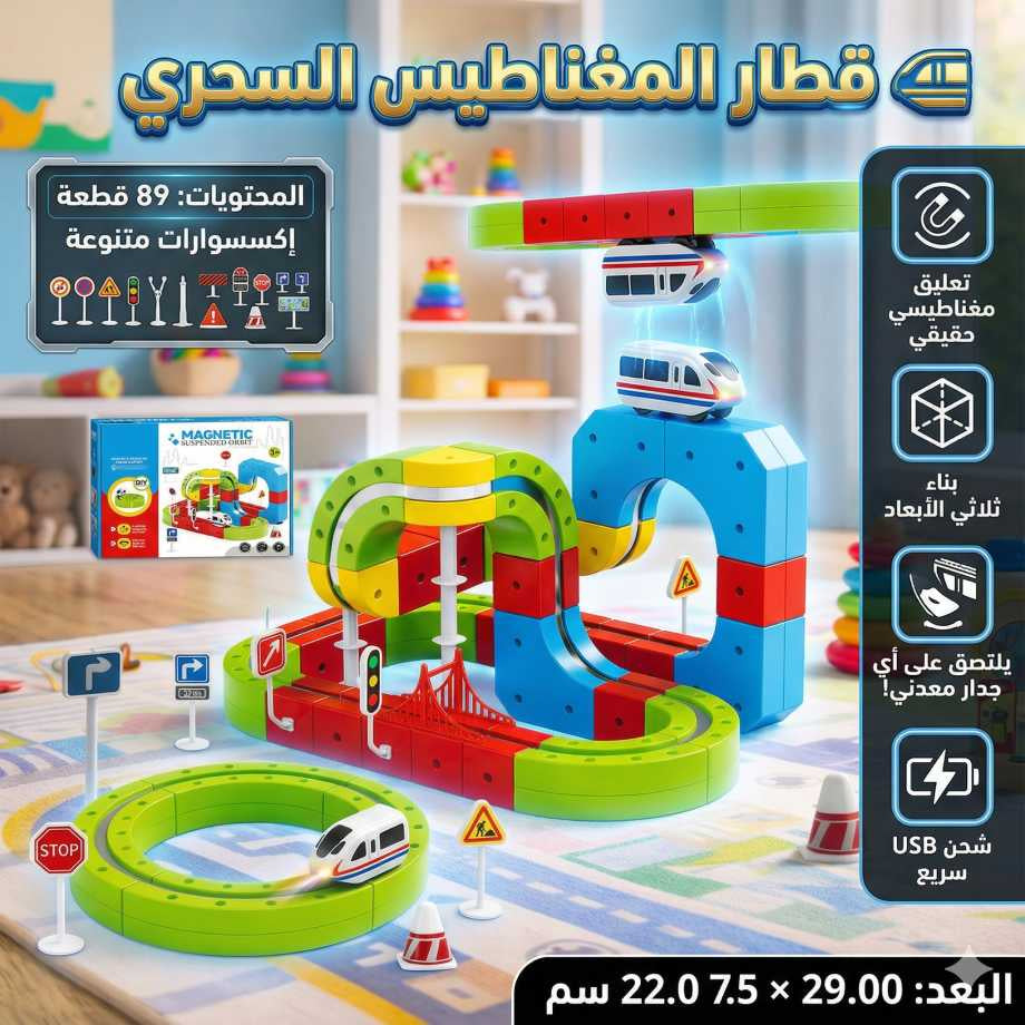 🚄 قطار المغناطيس السحري