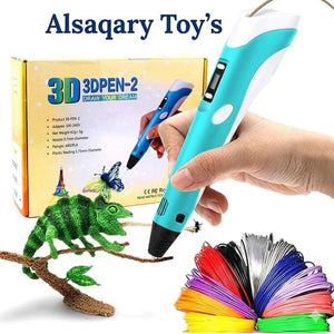 قلم الرسم ثلاثي الأبعاد 3D + سلك التلوين