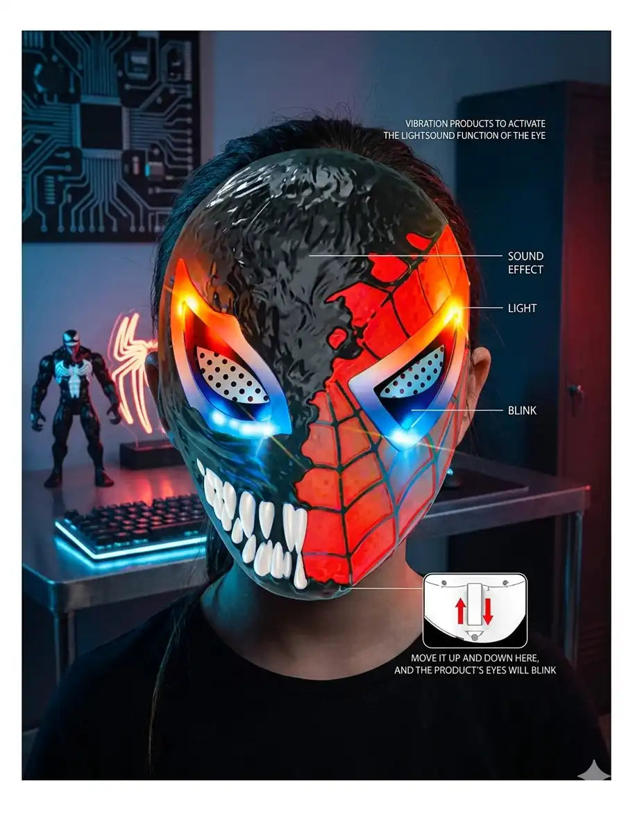 🕷️قناع الرجل العنكبوت الإلكتروني–Spider Mask Hero