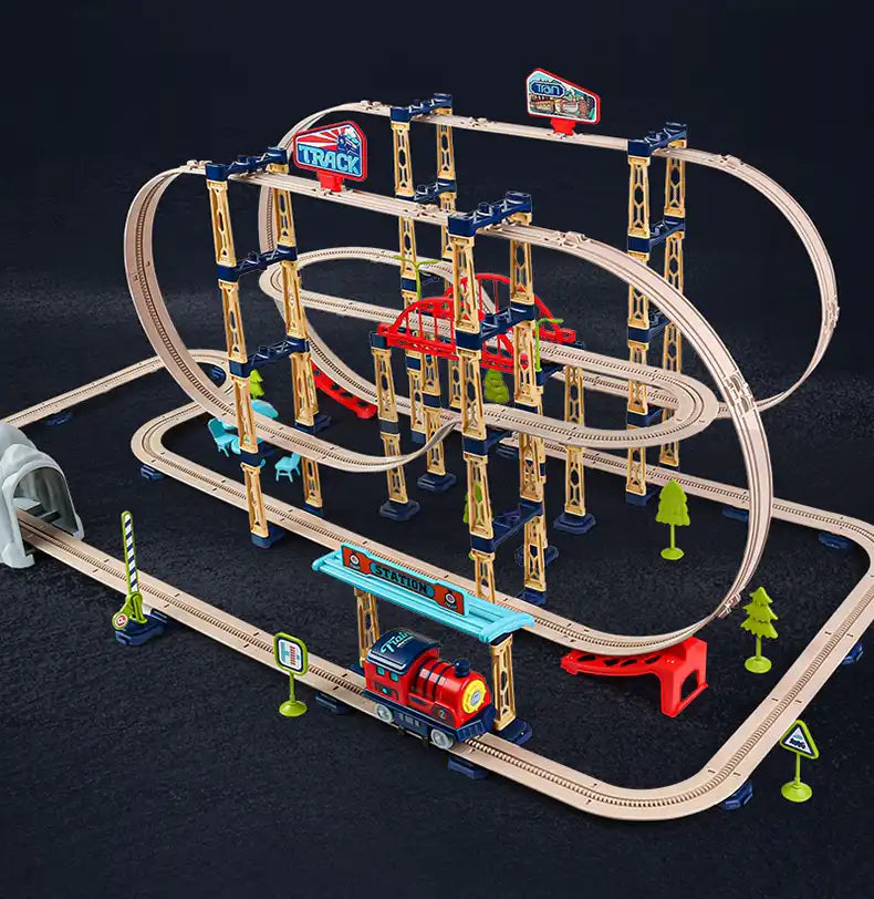 🚂 لعبة قطار المسارات 146 قطعه– Track City Train Set