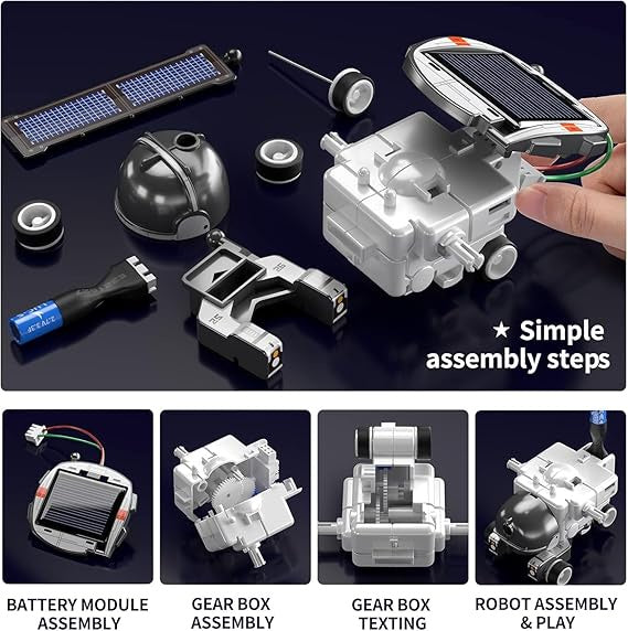 🥊 لعبة الروبوت التعليمي بالطاقة الشمسية – Solar Robot Kit