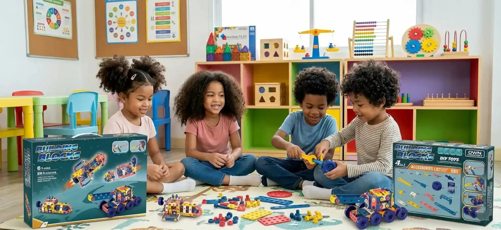 🧱🚗 Creative Building Blocks – لعبة مكعبات البناء الإبداعية