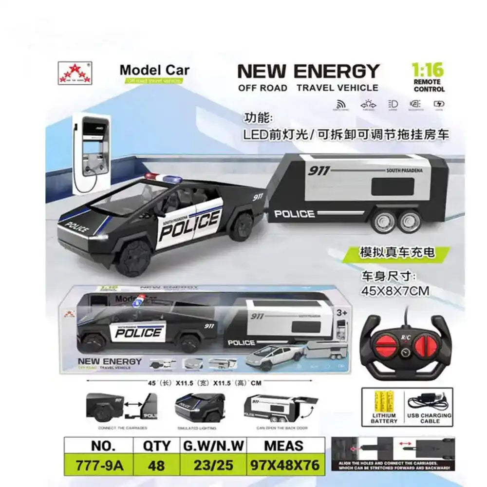 🚓⚡ Police RC Truck 1:16 – لعبة سيارة الشرطة بالتحكم عن بعد