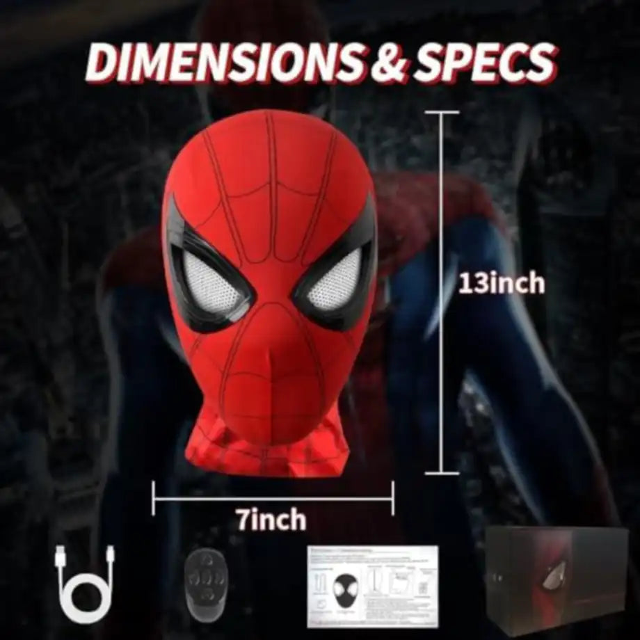🕷️ قناع سبايدر الذكي بالإضاءة – Spider Mask
