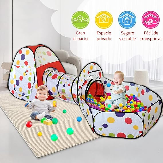 🫧 خيمة كرات اللعب للأطفال Kids Play Tent with Ball Pit