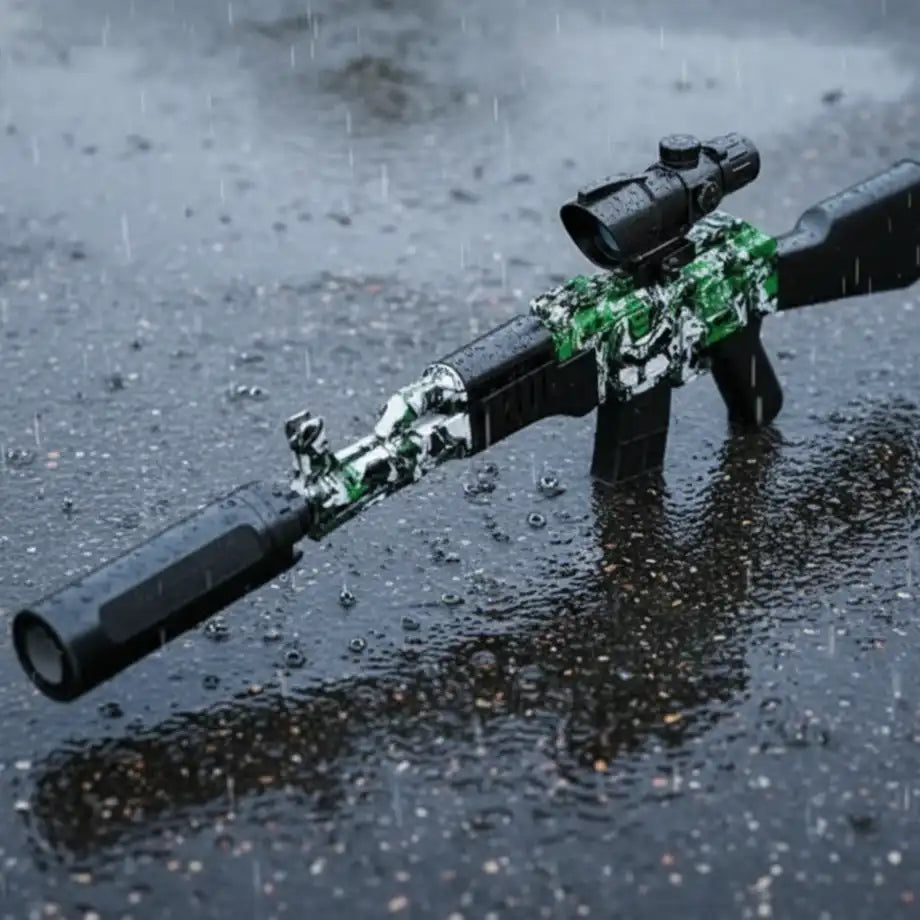 🔫 لعبة رشاش الجل القتالي – AK47 GelX Shot