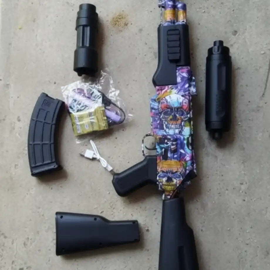 🔫 لعبة رشاش الجل القتالي – AK47 GelX Shot