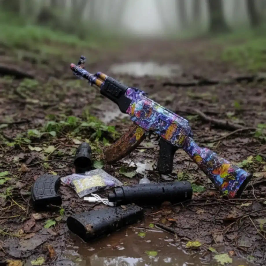 🔫 لعبة رشاش الجل القتالي – AK47 GelX Shot