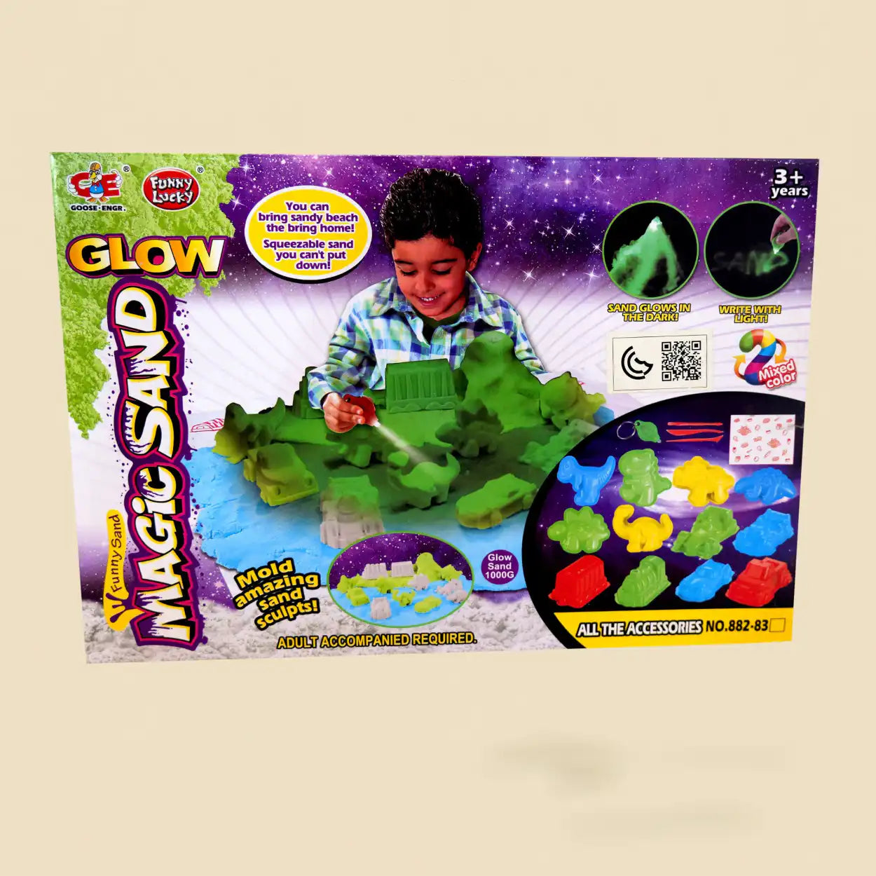 🌟 لعبة الرمال السحرية المضيئة – Magic Sand Glow