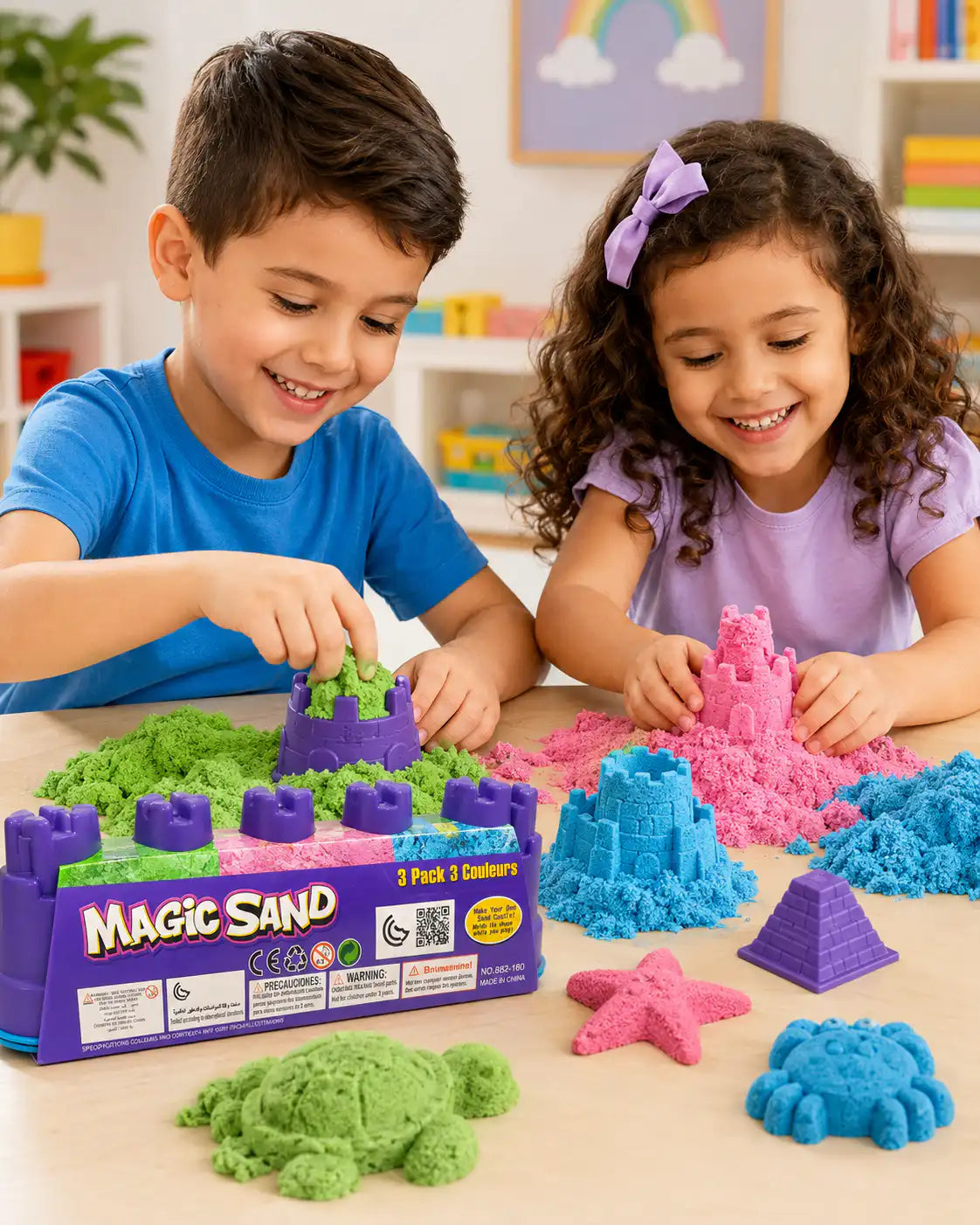 3*3🏰 الرمل السحري للأطفال – Magic Sand