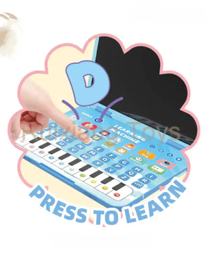 💙 لعبة Play & Learn – لابتوب تعليمي مع سبورة رسم 2 في 1