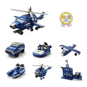 🚓🚒ليجو 1000 قطعه شرطة و بناء و اطفاء🚁🏗️