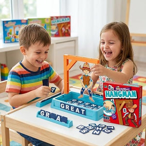 🤠 لعبة Hangman التعليمية للأطفال – لعبة الكلمات والتخمين