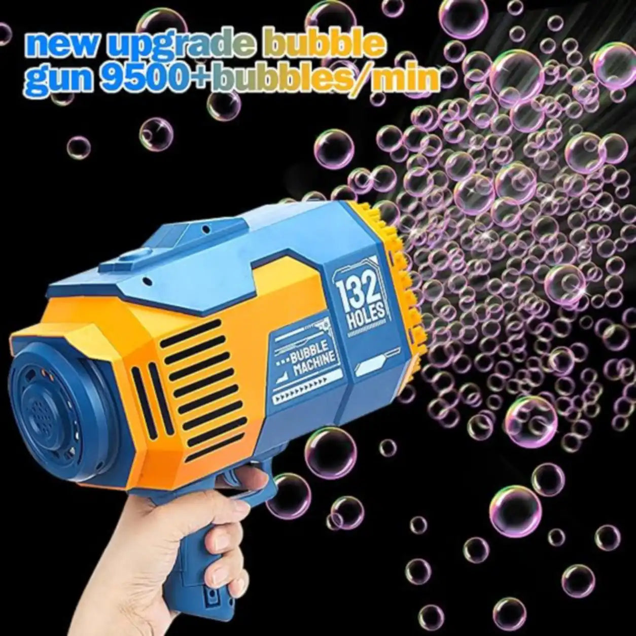 🫧 مسدس الفقاعات العملاق – Bubble Machine 132 Holes