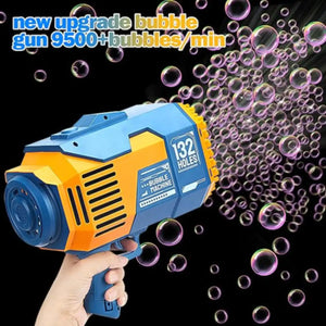 🫧 مسدس الفقاعات العملاق – Bubble Machine 132 Holes